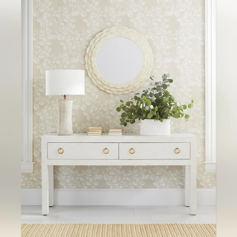 Serena & Lily Traditional Unpasted Wallpaper - 'Valley' Sand